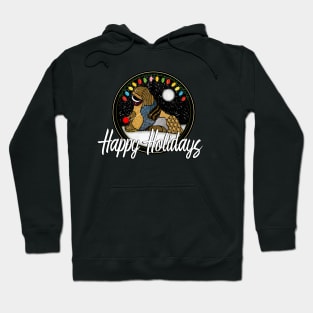 A little dog... Doodle. Happy Holidays. Hoodie